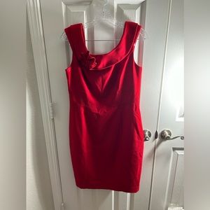 Calvin Klein Red Cocktail Dress Sz 10